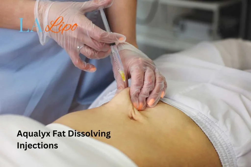 woman having fat dissolving injections Buckinghamshire in the stomach